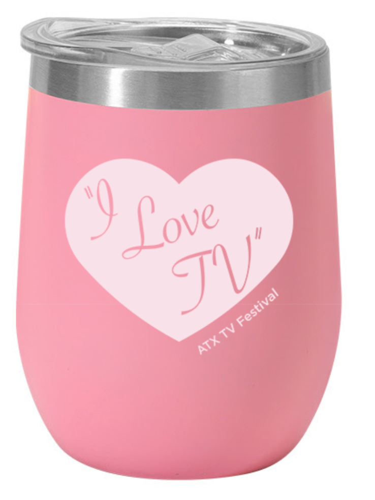 I Love TV Wine Tumbler